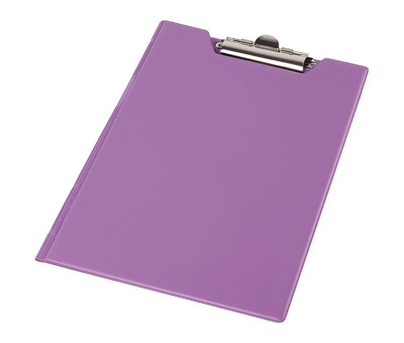 Clipboard A4 PVC Zamykany Pastel Fioletowy /Panta Plast