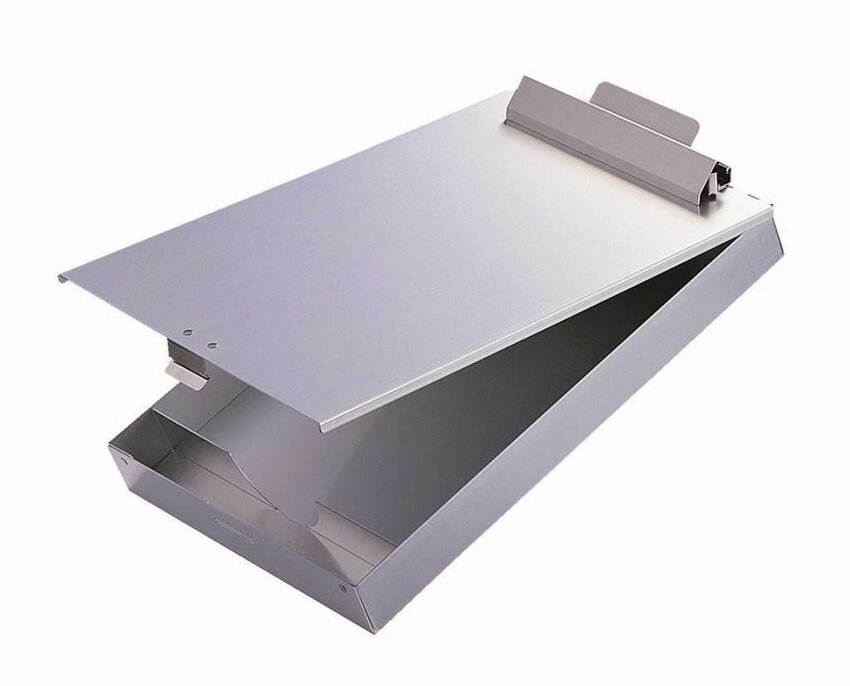 Clipboard z Pojemnikiem Box A4 Aluminiowy Srebrny /Durable 339223