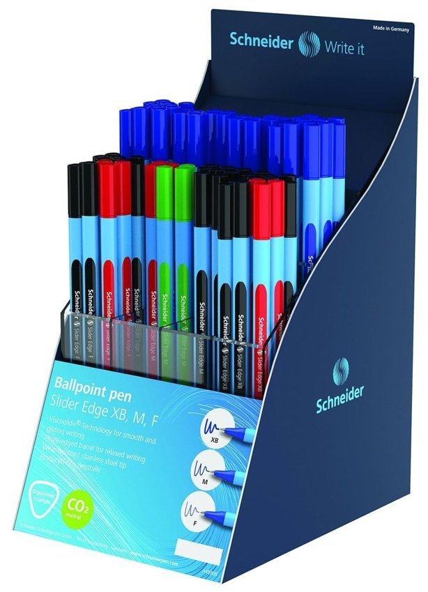 Display Długopisów Schneider Slider Edge F/M/Xb 80 Szt. Miks Kolorów