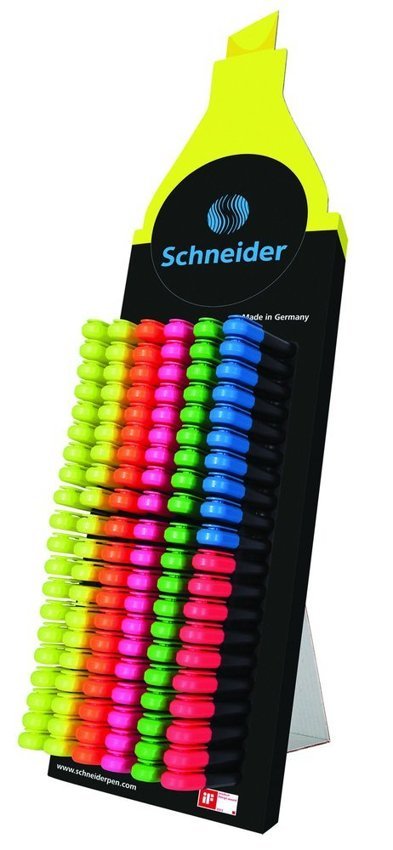 Display Zakreślaczy Schneider Job 1-5 mm 150 Szt. Miks Kolorów
