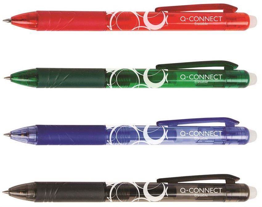 Długopis Automatyczny Q-Connect  10mm Wymazywalny Czarny
