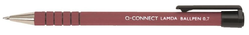 Długopis Automatyczny Q-Connect Lamda 07mm Czerwony