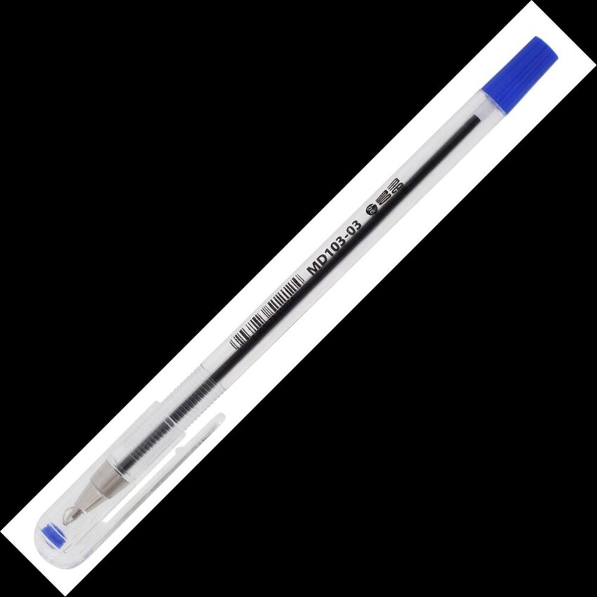 Długopis Biurowy 0,7Mm Memobe Mix, Etui 3 Szt.(2 X Nieb.+1 X Czarny)