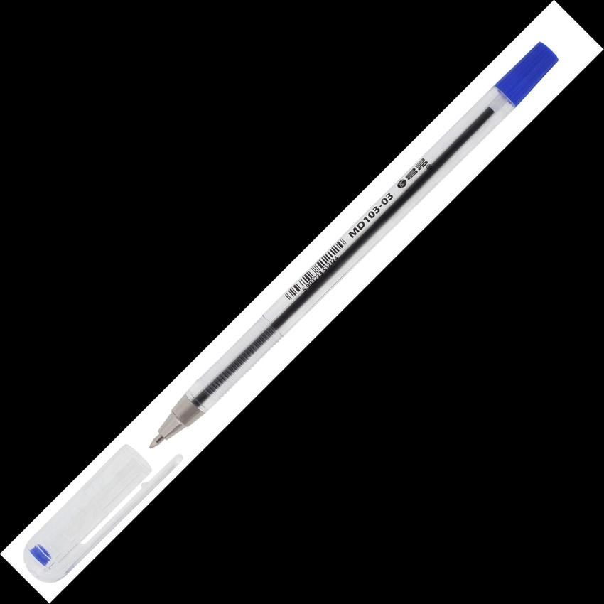 Długopis Biurowy 0,7Mm Memobe Mix, Etui 3 Szt.(2 X Nieb.+1 X Czarny)
