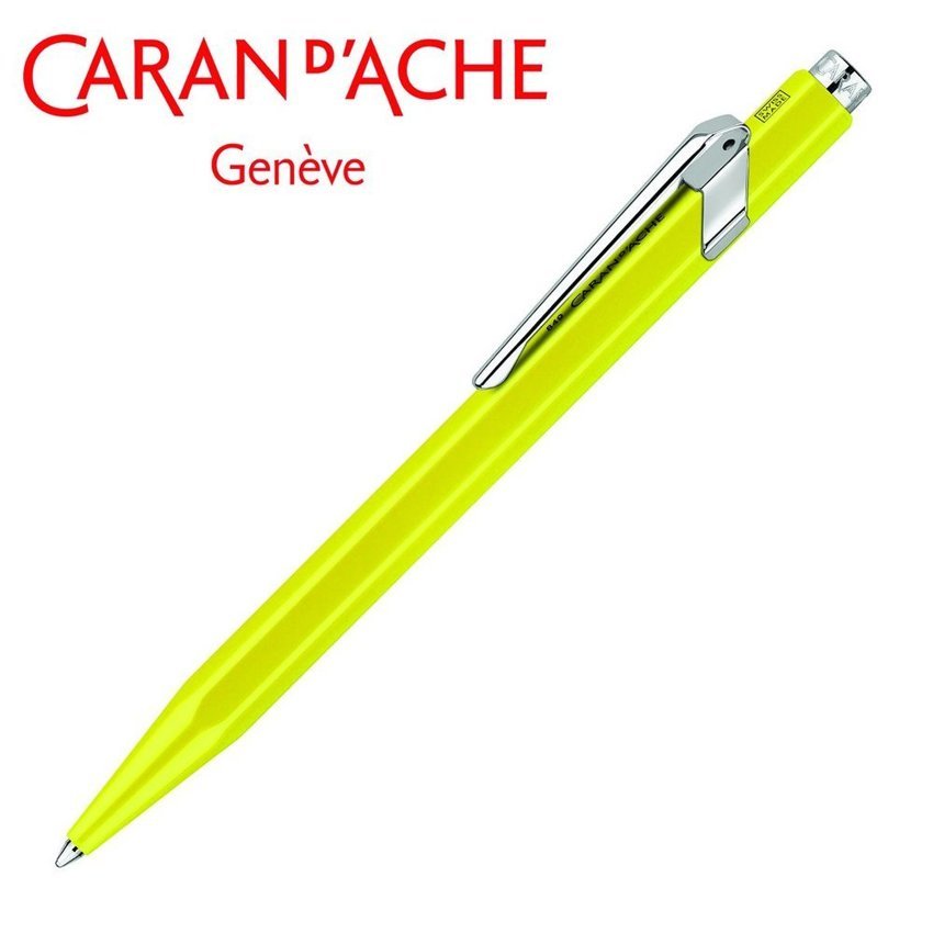 Długopis Caran D'Ache 849 Line Fluo M Żółty