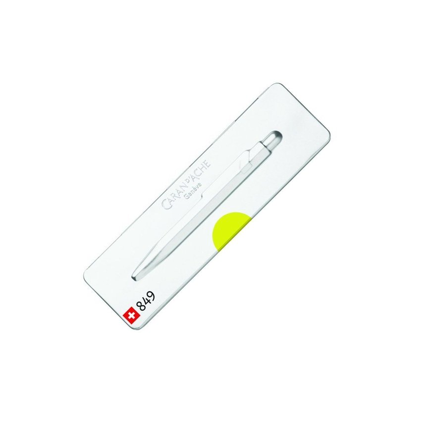 Długopis Caran D'Ache 849 Pop Line Fluo M W Pudełku Żółty