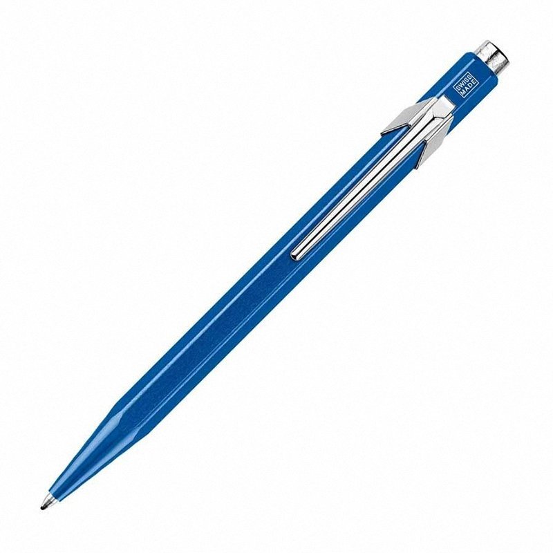 Długopis Caran D'Ache 849 Pop Line Metal-X M W Pudełku Niebieski