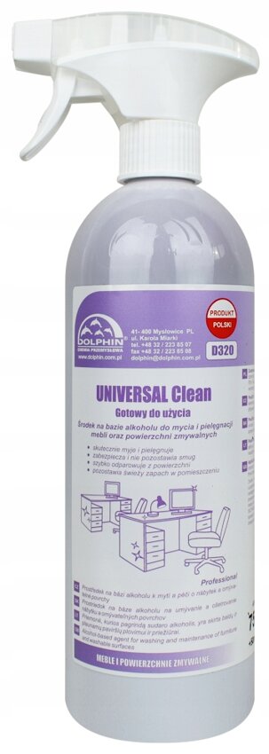 Dolphin Gotowy Środek do Mycia i Pielęgnacji Mebli Extra/Universal Clean D320 750ml + 50ml