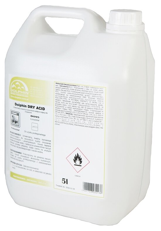 Dolphin Środek do Nabłyszczania Zmywarek Dry Acid 5L