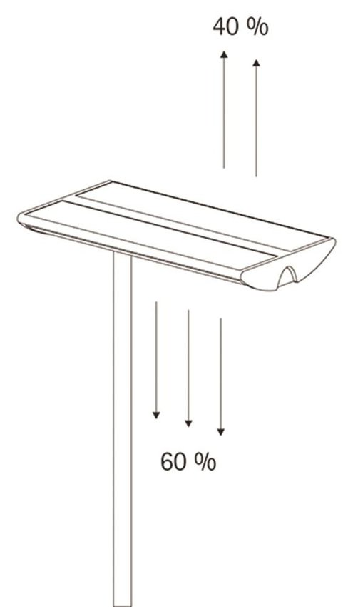 Energooszczędna lampa podłogowa MAULnaos 2x55W srebrna