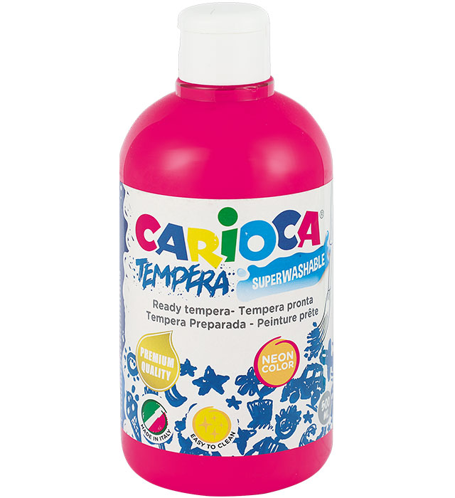 Farba Carioca tempera 500 ml (KO027/37) neon różowa