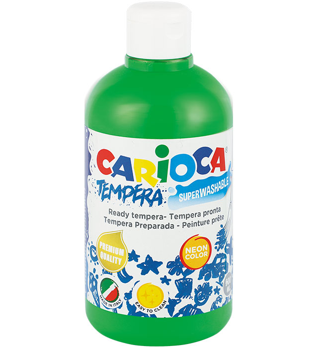 Farba Carioca tempera 500 ml (KO027/38) neon zielona