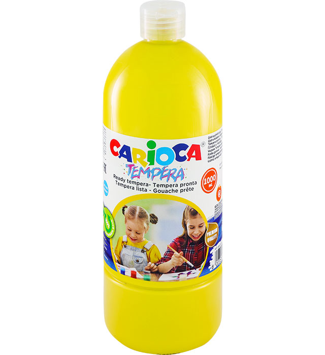 Farba Carioca tempera N 1000 ml (40430/03) żółta