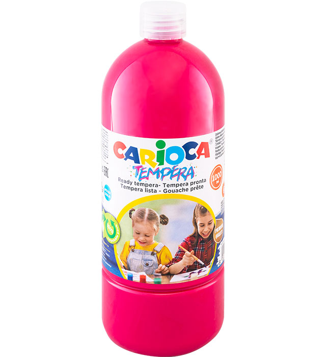 Farba Carioca tempera N 1000 ml (40430/04) różowa ciemna