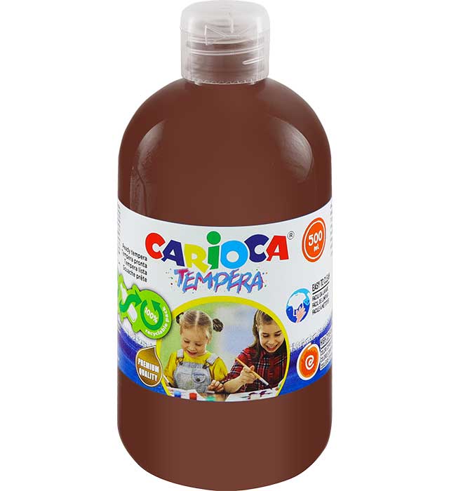 Farba Carioca tempera N 500 ml (40427/06) brązowa