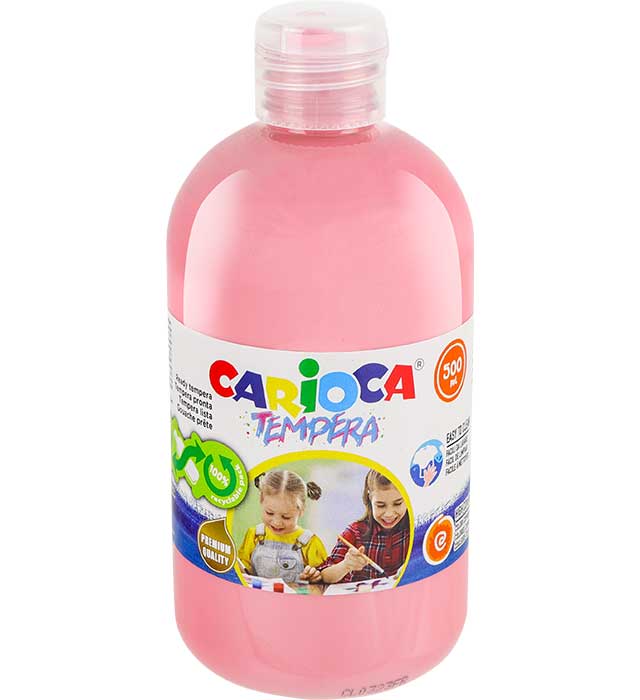 Farba Carioca tempera N 500 ml (40427/09) różowa