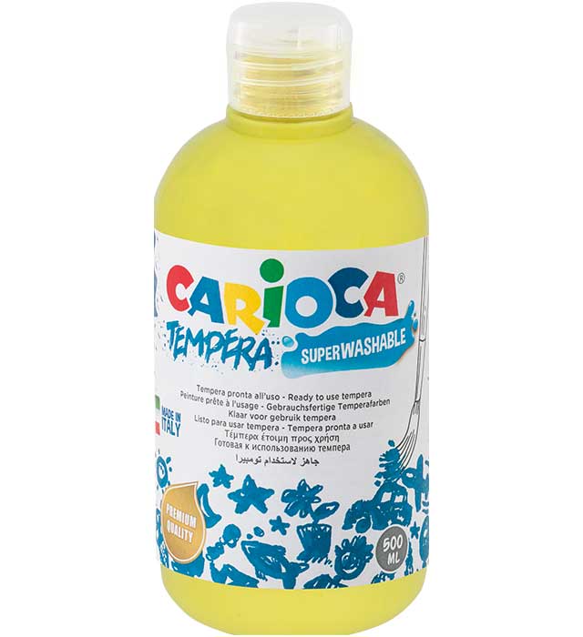 Farba Carioca tempera N 500 ml (40427/12) cytrynowa