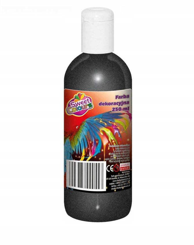 Farba Plakatowa 250ml Metaliczna Czarna Sweet Colours / Otocki