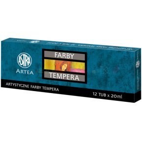 Farby Tempera 12 kol. 20ml /Astra