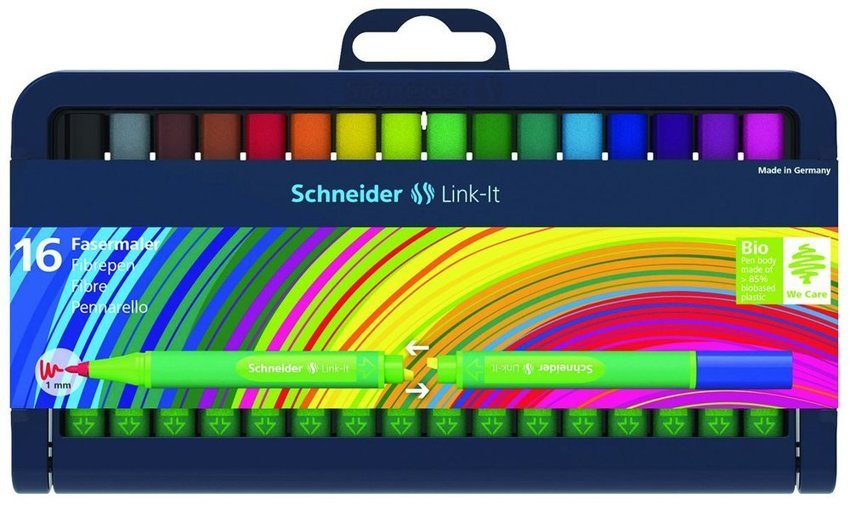 Flamaster Schneider Link-It 10mm Stojak - Podstawka 16Szt. Mix Kolorów