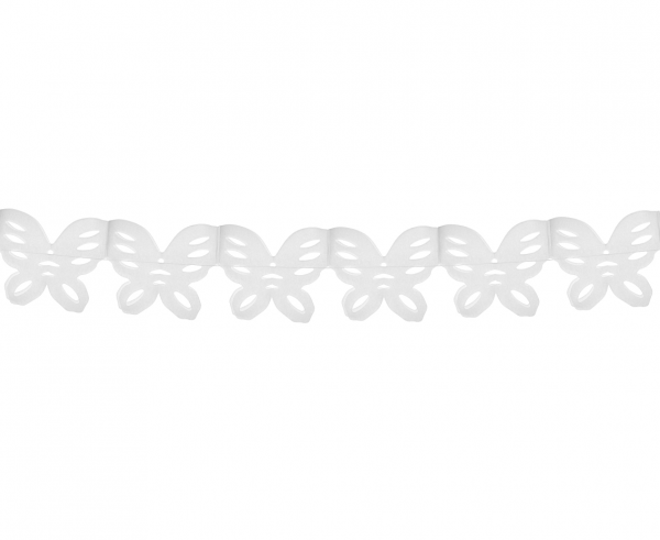 Girlanda W&C Motylki, biała, 360 cm  /GoDan