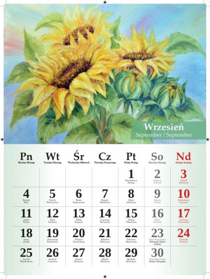Kalendarz B4 Bukiety 2023  /Artsezon