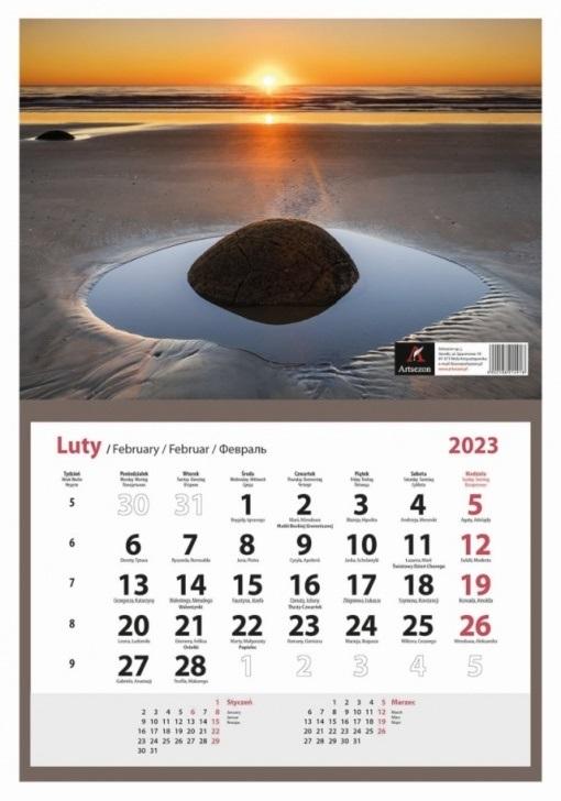 Kalendarz Jednodzielny Lux 2023  /Artsezon
