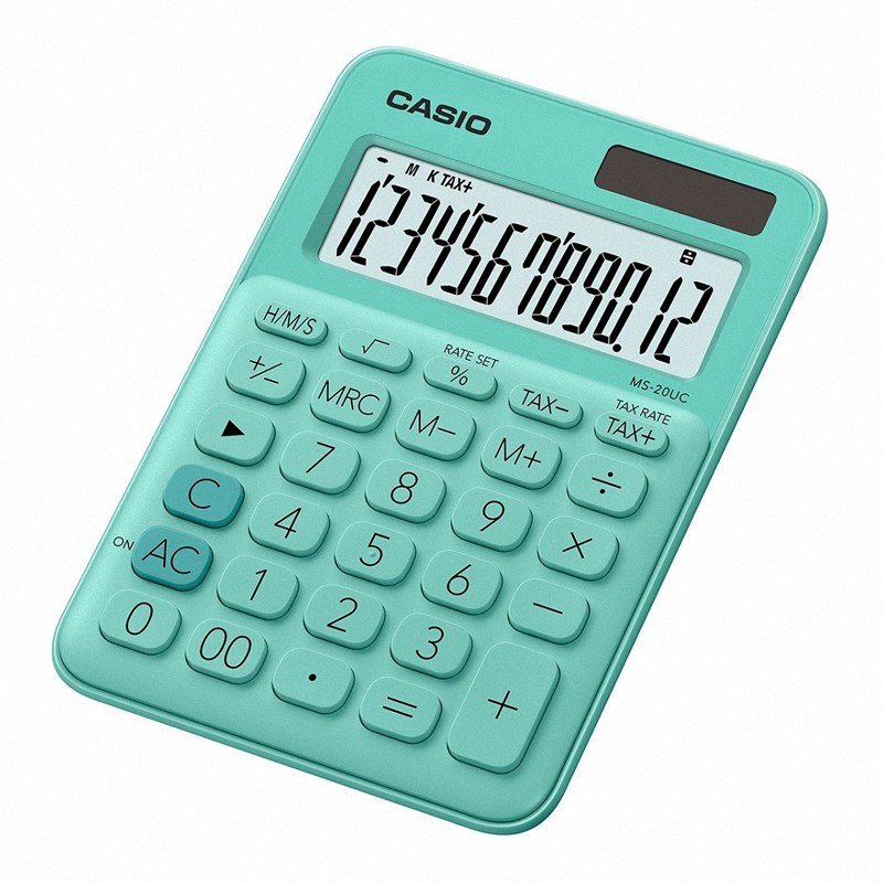 Kalkulator Casio MS-20UC-GN Turkusowy