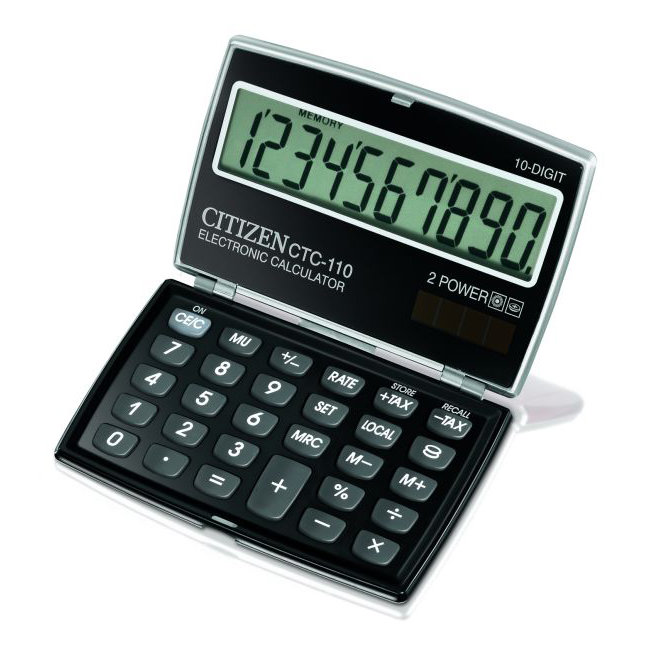 Kalkulator Citizen CTC-110BK Czarny (WYPRZEDAŻ)