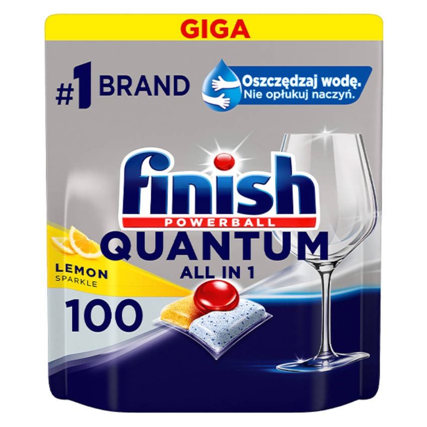 Kapsułki Do Zmywarki Finish Quantum A'100 Lemon