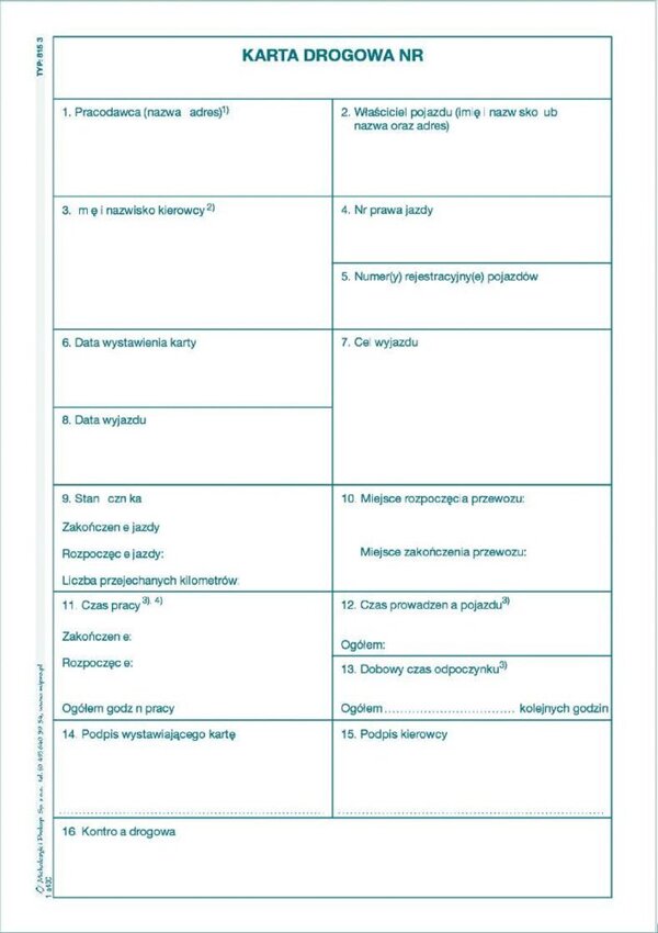 Karta Drogowa A5 Offset 815-3 /MiP