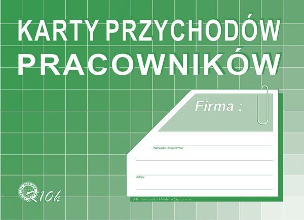 Karty Przychodów Pracowników A5 K10-H  /Mip