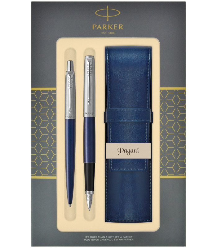 Komplet Parker Długopis +Pióro+ Etui Pagani Jotter Niebieski