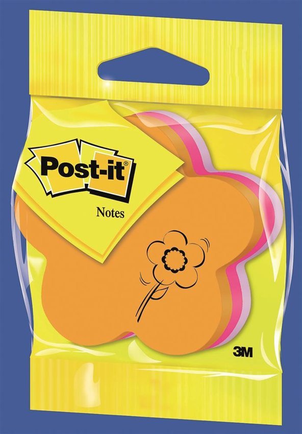 Kostka Samoprzylepna Post-It (2007F) 1X225 Kart. W Kształcie Kwiatka