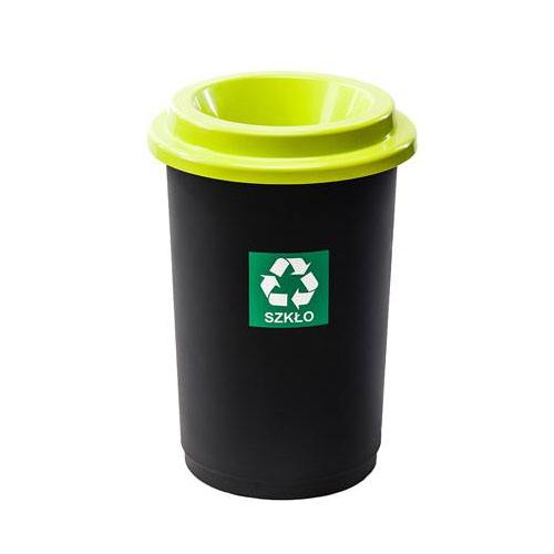Kosz Do Segregacji Śmieci Eco Bin 50L Zielony Szkło / Plafor