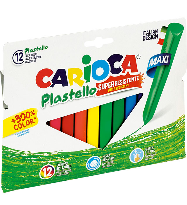 Kredki CARIOCA Plastello Jumbo 12 kol. (42671)