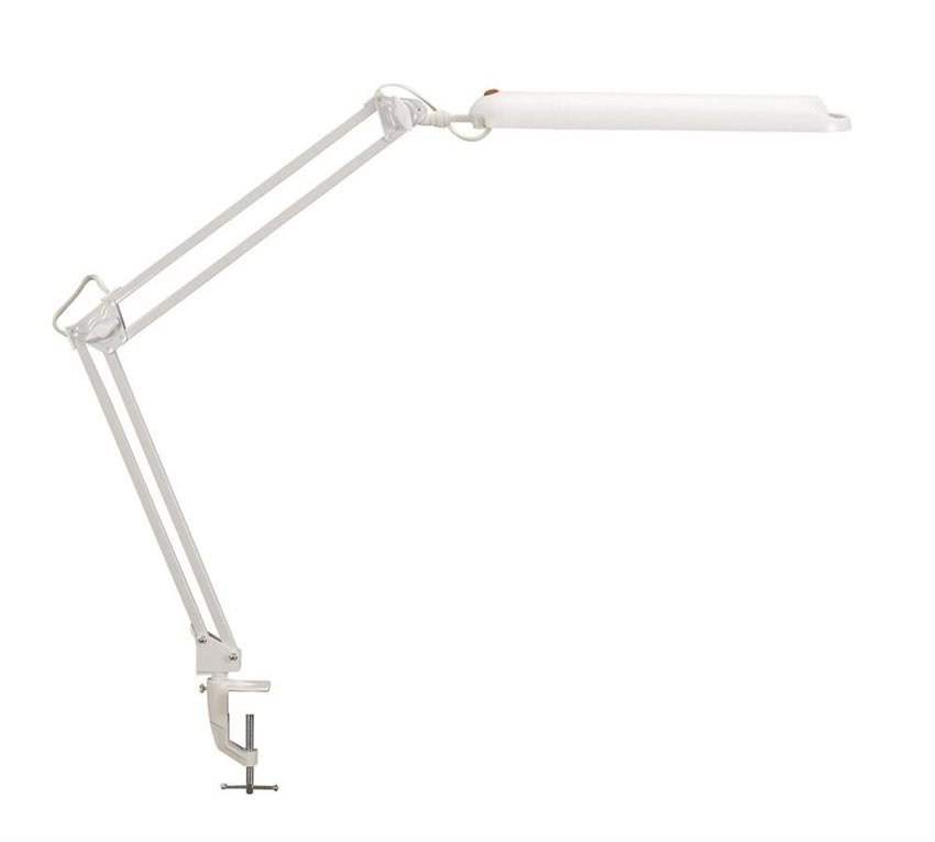 Lampka LED na biurko MAULatlantic 9W mocowana zaciskiem biała