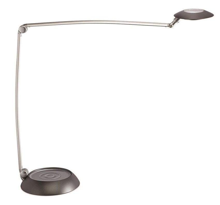 Lampka LED na biurko MAULspace 8W ze ściemniaczem srebrna