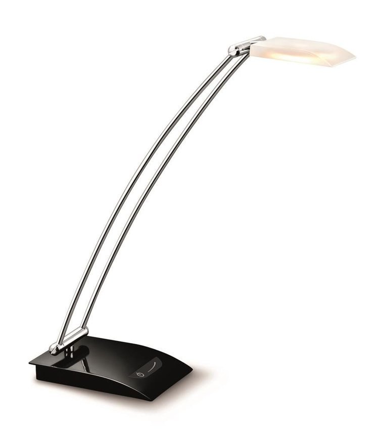 Lampka na biurko CEP CLED-200 85W ze ściemniaczem czarno-srebrna