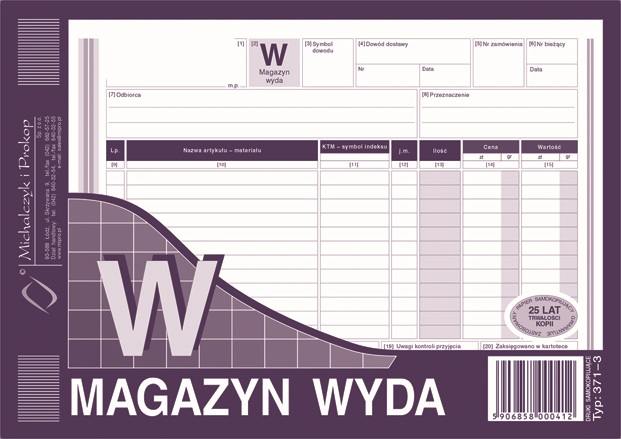Magazyn Wyda W A5 Wielok. Poziom 371-3 /MiP