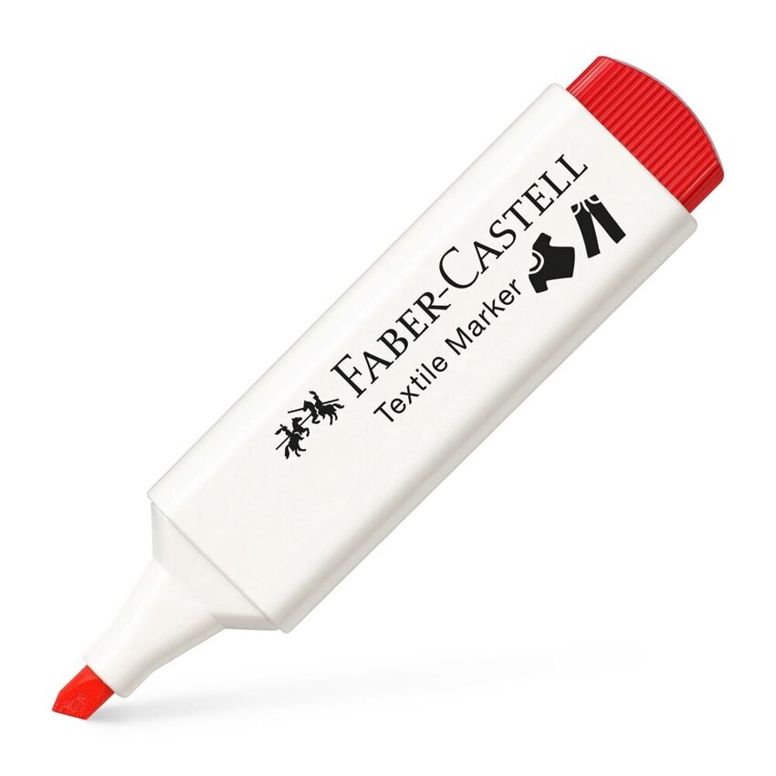 Marker Do Tkanin Czerwony Faber-Castell