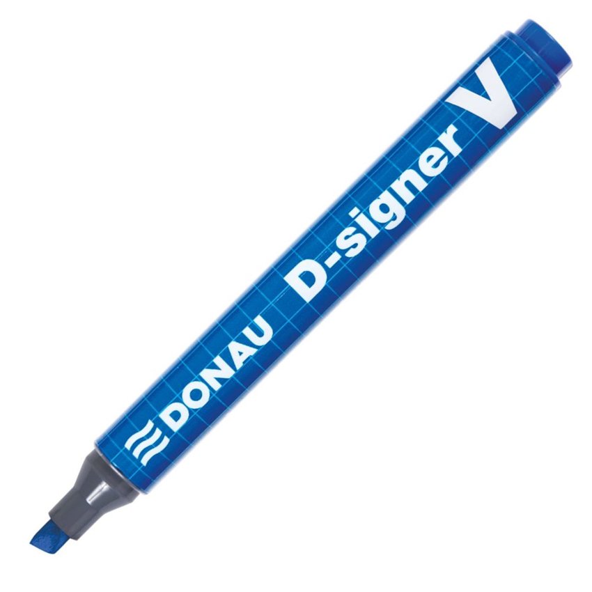 Marker Permanentny Donau D-Signer V Ścięty 1-4mm (Linia) Niebieski