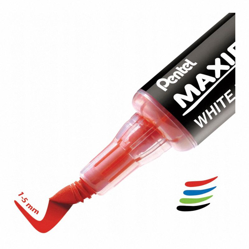 Markery Suchościeralny Pentel Maxiflo Flex-Feel 4 kol. + Gąbka MWL5SBF-4N