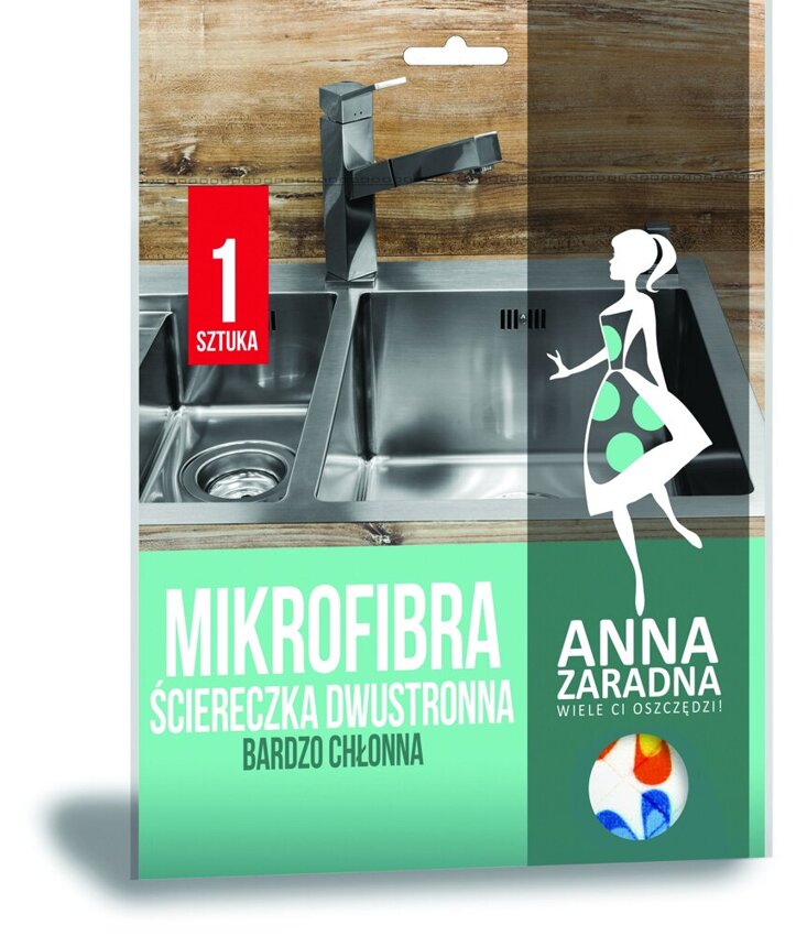 Mikrofibra Ściereczka Dwustronna /Anna Zaradna