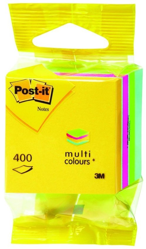 Mini Kostka Samoprzylepna Post-It (2012-Muc) 51X51Mm 1X400 Kart. Mix Kolorów