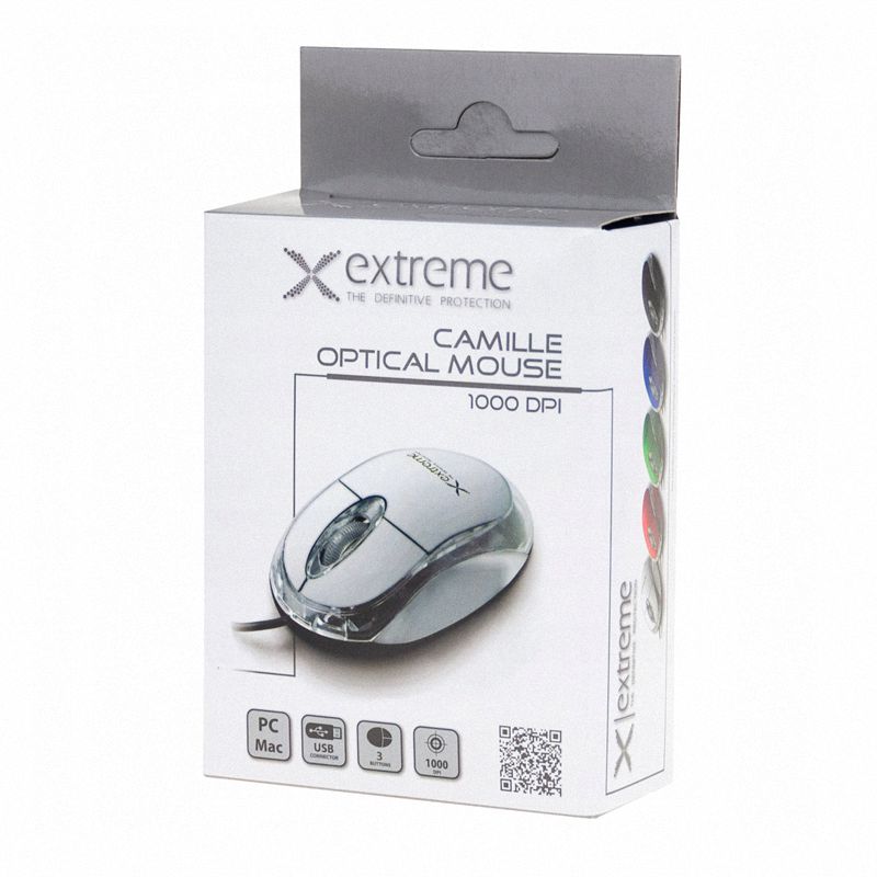 Mysz Przewodowa USB Optyczna 3D Camille Biała XM102W /Esperanza