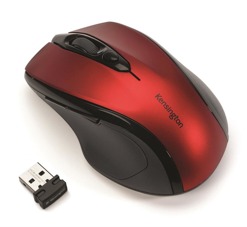 Myszka Komputerowa Kensington Pro Fit™ Mid-Size Bezprzewodowa Czerwona