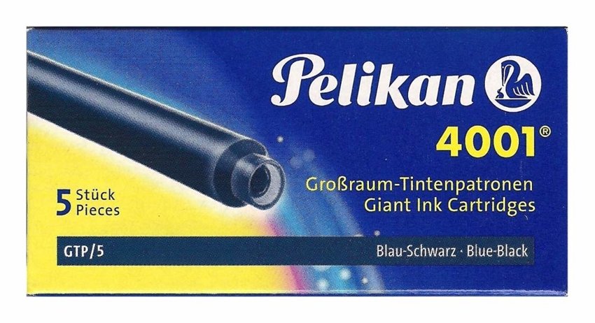 Naboje Pelikan 4001 Długie 5szt. Granatowe