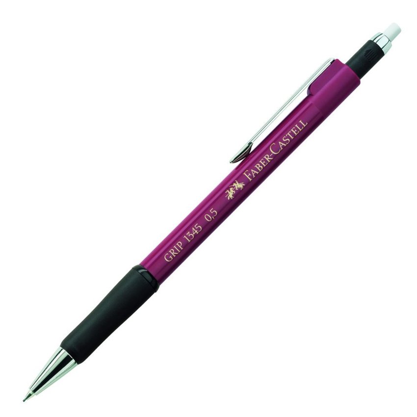 Ołówek Automatyczny Grip 1345 0,5mm Czerwony Metaliczny Faber-Castell