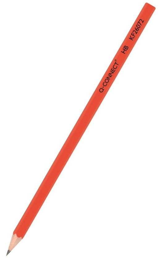 Ołówek Drewniany Q-Connect Hb Lakierowany Czerwony